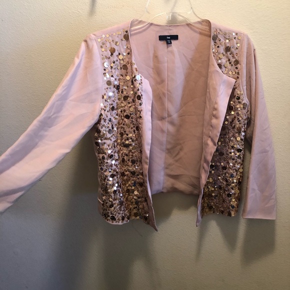 Gap mauve pink sequin cardigan XS - Picture 3 of 4